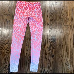 Alo Yoga Pink Leopard Leggings